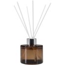 Difuzor arome, 100 ml, Everestus, 2601E12896, 6.5x21x7 cm, Sticla, Lemn, Maro