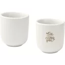 Set 2 cani espresso, 90 ml, 2509E14784, Seasons, 6.2x5.8x5.8 cm, Ceramica, Alb