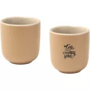 Set 2 cani espresso, 90 ml, 2509E14785, Seasons, 6.2x5.8x5.8 cm, Ceramica, Crem