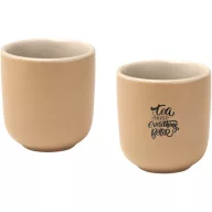   Set 2 cani espresso, 90 ml, 2509E14785, Seasons, 6.2x5.8x5.8 cm, Ceramica, Crem
