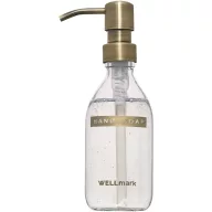  Dozator de sapun, 250 ml, Wellmark, 2601E13305, 15x19 cm, Sticla, Alb