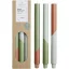 Set 3 lumanari, Originalhome, 2601E13110, 30x2.5 cm, Ceara, Verde Heather