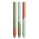 Set 3 lumanari, Originalhome, 2601E13110, 30x2.5 cm, Ceara, Verde Heather