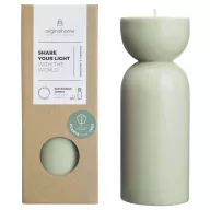   Lumanare organica, Originalhome, 2601E13116, 20x7.5 cm, Ceara, Verde Heather