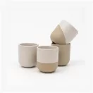 Set 4 cani, Originalhome, 2610E19415, 150 ml, 7x7.5x7xØ7 cm, Ceramica, Alb