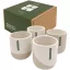 Set 4 cani, Originalhome, 2610E19416, 350 ml, 9x10x9xØ9 cm, Ceramica, Alb