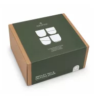   Set 4 cani, Originalhome, 2610E19416, 350 ml, 9x10x9xØ9 cm, Ceramica, Alb