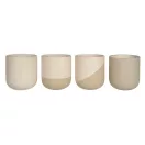 Set 4 cani, Originalhome, 2610E19416, 350 ml, 9x10x9xØ9 cm, Ceramica, Alb
