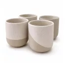 Set 4 cani, Originalhome, 2610E19416, 350 ml, 9x10x9xØ9 cm, Ceramica, Alb