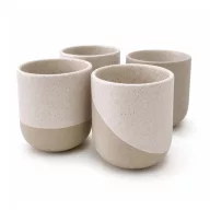   Set 4 cani, Originalhome, 2610E19416, 350 ml, 9x10x9xØ9 cm, Ceramica, Alb