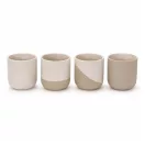 Set 4 cani, Originalhome, 2610E19416, 350 ml, 9x10x9xØ9 cm, Ceramica, Alb