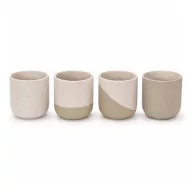   Set 4 cani, Originalhome, 2610E19416, 350 ml, 9x10x9xØ9 cm, Ceramica, Alb