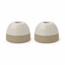 Suport lumanare, Originalhome, 2610E17554, 7.5x5x7.5xØ7.5 cm, Ceramica, Alb