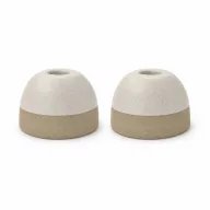   Suport lumanare, Originalhome, 2610E17554, 7.5x5x7.5xØ7.5 cm, Ceramica, Alb