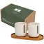 Set 2 cani, Originalhome, 2610E19414, 150 ml, 18x6.5x10 cm, Lemn, Ceramica, Natur
