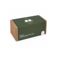   Set 2 cani, Originalhome, 2610E19414, 150 ml, 18x6.5x10 cm, Lemn, Ceramica, Natur