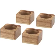   Set 4 inele pentru servetele, Seasons, 2610E18894, 5x3x5 cm, Lemn, Natur