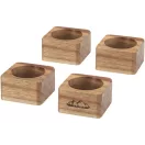 Set 4 inele pentru servetele, Seasons, 2610E18894, 5x3x5 cm, Lemn, Natur