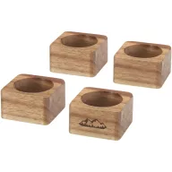   Set 4 inele pentru servetele, Seasons, 2610E18894, 5x3x5 cm, Lemn, Natur