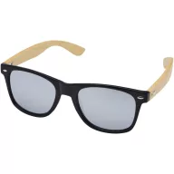   Ochelari de soare UV400, 2509E14685, Everestus, 14x4.5x14 cm, Bambus, Policarbonat, Argintiu