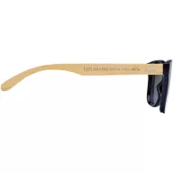   Ochelari de soare UV400, 2509E15003, Everestus, 14x4.5x14 cm, Bambus, Policarbonat, Argintiu