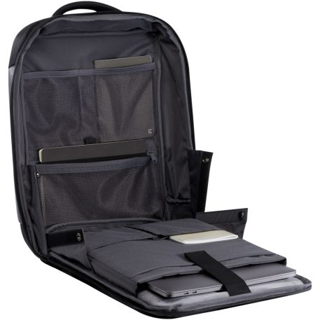 Rucsac laptop 15.6 inch, 2401E14655, Everestus, 29x43.5x11 cm, Poliester, Negru