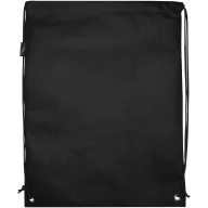   Saculet cu snur, Everestus, 2601E12900, 33x44 cm, Poliester, Negru