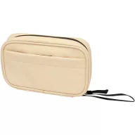   Husa tech pentru calatorie, Everestus, 2610E18289, 21.5x13x5 cm, Poliuretan, Bej Oatmeal