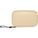 Husa tech pentru calatorie, Everestus, 2610E18289, 21.5x13x5 cm, Poliuretan, Bej Oatmeal