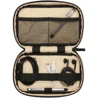   Husa tech pentru calatorie, Everestus, 2610E18289, 21.5x13x5 cm, Poliuretan, Bej Oatmeal