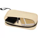 Husa tech pentru calatorie, Everestus, 2610E18289, 21.5x13x5 cm, Poliuretan, Bej Oatmeal