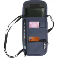   Portofel stil gentuta, Everestus, 2601E13196, 13x22 cm, Poliester, Albastru Heather Navy