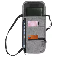   Portofel stil gentuta, Everestus, 2601E13197, 13x22 cm, Poliester, Gri Heather