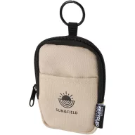   Portofel stil gentuta, Everestus, 2601E12855, 7.5x11x2.5 cm, Poliester, Bej Oatmeal