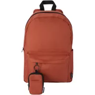   Portofel stil gentuta, Everestus, 2601E12856, 7.5x11x2.5 cm, Poliester, Rosu Brick