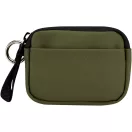 Portofel cu clips, Everestus, 2610E18192, 10x2.5x7 cm, Poliuretan, Verde Forest