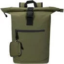 Portofel cu clips, Everestus, 2610E18192, 10x2.5x7 cm, Poliuretan, Verde Forest