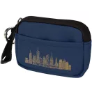 Portofel cu clips, Everestus, 2610E18195, 10x2.5x7 cm, Poliuretan, Albastru Navy