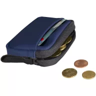   Portofel cu clips, Everestus, 2610E18195, 10x2.5x7 cm, Poliuretan, Albastru Navy