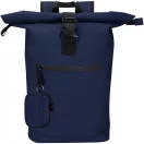 Portofel cu clips, Everestus, 2610E18195, 10x2.5x7 cm, Poliuretan, Albastru Navy
