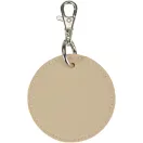 Breloc rotund cu clips, Everestus, 2610E18151, Ø7.5 cm, Poliuretan, Bej Oatmeal