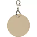 Breloc rotund cu clips, Everestus, 2610E18151, Ø7.5 cm, Poliuretan, Bej Oatmeal