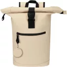 Breloc rotund cu clips, Everestus, 2610E18151, Ø7.5 cm, Poliuretan, Bej Oatmeal