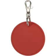   Breloc rotund cu clips, Everestus, 2610E18152, Ø7.5 cm, Poliuretan, Rosu Brick
