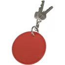 Breloc rotund cu clips, Everestus, 2610E18152, Ø7.5 cm, Poliuretan, Rosu Brick