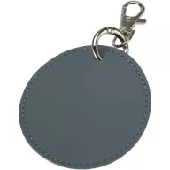   Breloc rotund cu clips, Everestus, 2610E18153, Ø7.5 cm, Poliuretan, Albastru Hale