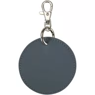   Breloc rotund cu clips, Everestus, 2610E18153, Ø7.5 cm, Poliuretan, Albastru Hale