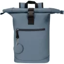 Breloc rotund cu clips, Everestus, 2610E18153, Ø7.5 cm, Poliuretan, Albastru Hale