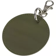   Breloc rotund cu clips, Everestus, 2610E18154, Ø7.5 cm, Poliuretan, Verde Forest