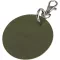 Breloc rotund cu clips, Everestus, 2610E18154, Ø7.5 cm, Poliuretan, Verde Forest